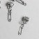 Bale with a pendant Metal for creativity "Bulavochka" silver 2.8 cm