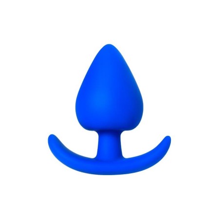 Anal plug Toyfa A-Toys, silicone, blue color, 8.3 cm, d = 4.1 cm-2