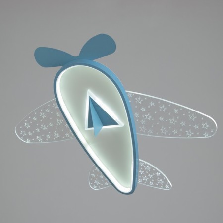 Lumber Aircraft LED 30W blue 58x58x8 cm Bayerlux