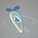 Lumber Aircraft LED 30W blue 58x58x8 cm Bayerlux