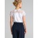 Blouse with lace for a girl, height 128 cm