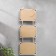 Triple photo frame on braid L-2 10x15 cm, white