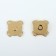 Magnetic, sewing buttons, d = 14 mm, 10 pcs, gold color