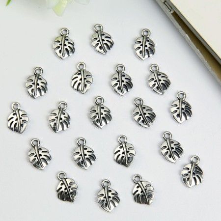 Decor for creativity Metal "Palm leaf" silver-3