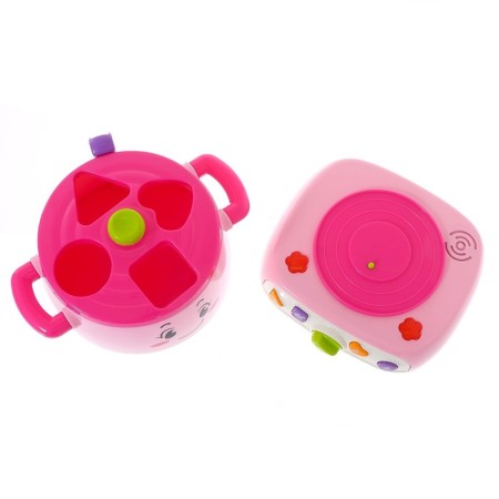 Developing toy "musical sorter", light, sound, mix-3