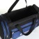 Board Road on a zipper, a long belt, 3 outer pockets, black/blue color