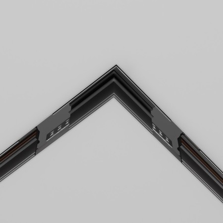 Corner Connector 90 ° Exign built under GCL 9.5 mm, black-3