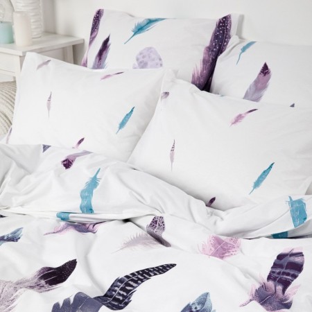 Bed linen 2pas Night is delicate stylus 175x215cm, 180x215cm, 70x70cm 2pcs, Poplin 110g HL100%-2