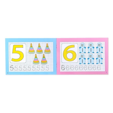 A set of reusable books with a marker "Training" for boys, 4 pcs. 12 p.-2