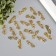 Connector for creativity plastic "Princess" gold with rhinestones 1.4x4.0.3 cm