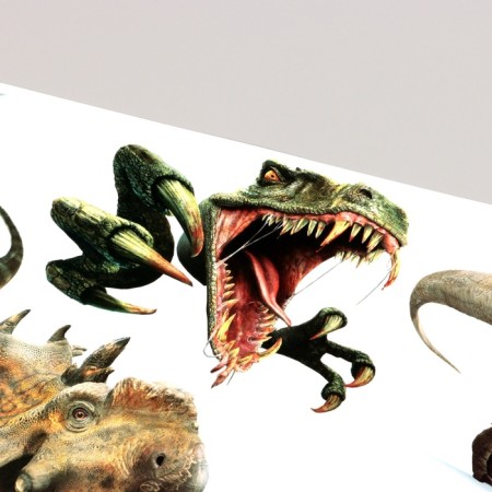 Stick 3D interior dinosaurs 90*30cm-3