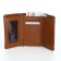 Women's wallet on magnets, brown color