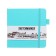 Sketchmarker sketchbook, 120 x 120 mm, 80 sheets, solid leather cover, aquamarine, block 140 g/m2