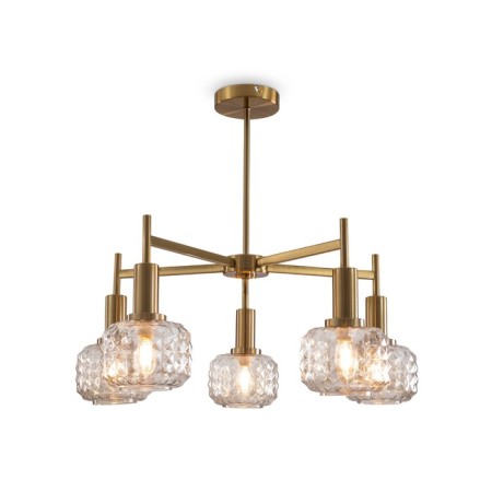 Freya FR5366CL-05BS Fero, 650x650x550 mm ceiling lamp, E14, 5x40W, brass color-4