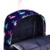 School backpack of textiles on a zipper, 3 pockets, pencil case, color violet