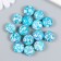 Beads for creativity plastic "Marble. Blue" set of 15 pcs 1.7x1.7x1 cm