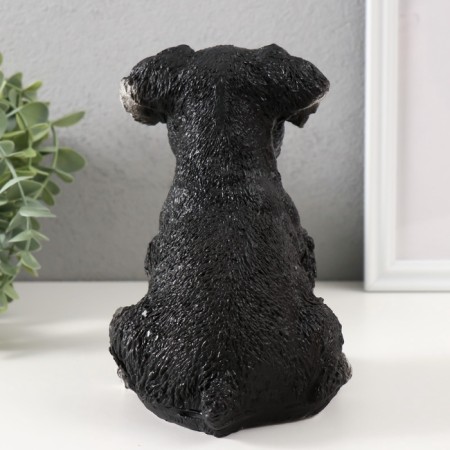 Figure "Mittel puppy" height 17 cm, width 11.5 cm, length 16.5 cm black and white-3