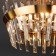 STECCATO chandelier, 5x60W E14, Copper color
