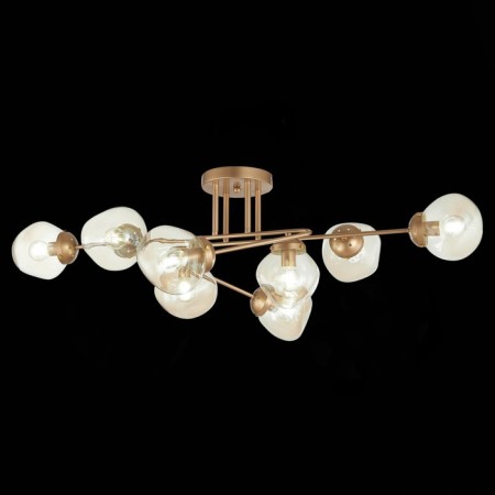 Ceiling EVOLUCE lamp. Sle155702-08. More. 8x40 watts, E14, 100x64x34 cm, golden color-1