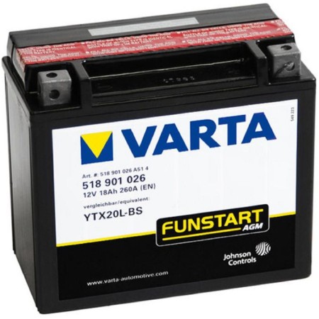 Battery VARTA 18 Ah Moto AGM 518 901 026 (YTX20L-BS)