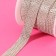 Rhound rhinestones, d = 2 mm, width - 14 mm, 4.5 ± 0.5 m, silver color