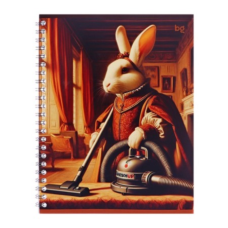 Notebook of 48 sheets in a cage, on the crest, “your deeds”, cover of shared cardboard, mix-1
