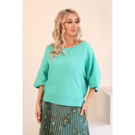 Female jumper, size 42, turquoise color-7