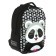 School backpack Bruno VisConti, 42 x 31 x 14 cm, ergonomic back, Panda