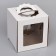 Confectionery packaging "Square", 2 windows, white, 26 x 26 x 28 cm