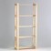 Wooden rack reinforced 180x84x28cm, 5 shelves