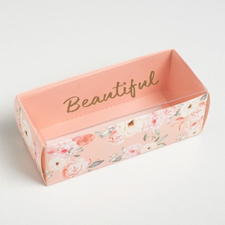 Confectionery box, packaging "Beautiful", 14.5 x 5 x 6 cm