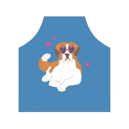 Apron kitchen with a photo print "Business dog", adjustable, size OS-2
