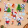 Set of stickers design "winter bunnies" 49.3x33.6cm