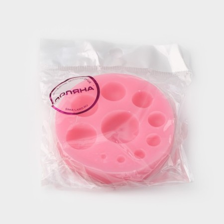 Mold Dolyana "Semosfer", silicone, 6.5 × 6.5 × 1.5 cm, color mix-4