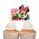 Candle for the cake "Happy Birthday!", 8 x 8 cm, Minnie Mouse
