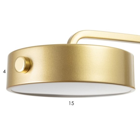 Sconces with switch "Pianty" LED 12W 4000k gold 15x26x16cm-4