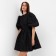 Women's dress with a neckline on the back MIST, p. S, black