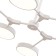 Ceiling EVOLUCE lamp. Sle6003-502-06. Monta. 6x10 watts, LED, 3000K-6000K, 6600 LM, 89x89x32 cm, white color