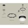 Ambrella Light Acrylic lamp, XR92051602, GX53 LED 12 W, black sand, white matte