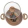 Panairo barbara max potted, induction, with a lid, handle Soft-Touch, 5.5 liters