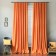 Set of curtains "Billy", size 170 x 270 cm - 2 pcs, grab - 2 pcs, color orange color