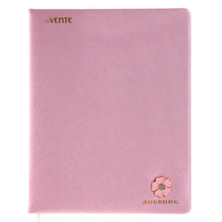 Universal diary for grade 1-11 Cherry Blossom, hard cover, artificial leather, foamy, foil, liesse, 80 g/m2