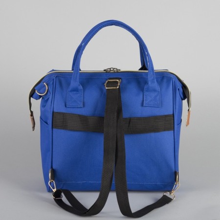 Bag-rug 2 in 1 on wheels 18 ", lightning department, external pocket, blue color-9