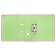 A4, 75 mm, Lamark, PVC, double-sided coating, metal edging, pocket for a spine, collected, pink/green