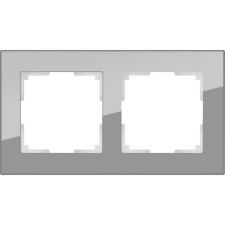Frame for 2 posts WL01-FRAME-02, gray color, glass material