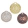 Prize medal 021, D = 4 cm. 2 place. Color: Silver. Without a tape