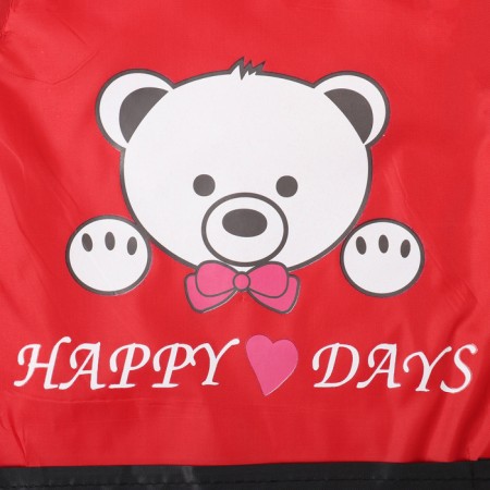 Apron Children's Ethel Bear 44*60cm, col. red, 100% p/e-3