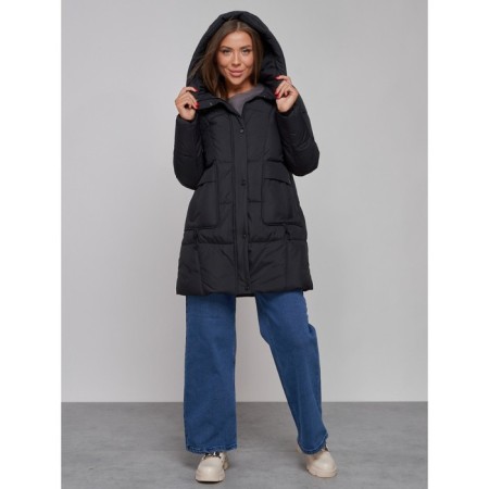 Winter jacket, size 46, black color-4