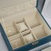 Casket to the leatherette for decorations the chest "Piece on sakura. Blue" Blue "26x20x13 cm