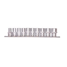 Набор торцевых головок STELS 13638, 1/2", двенадцатигранные, CrV, 10-22 мм, 10 шт.